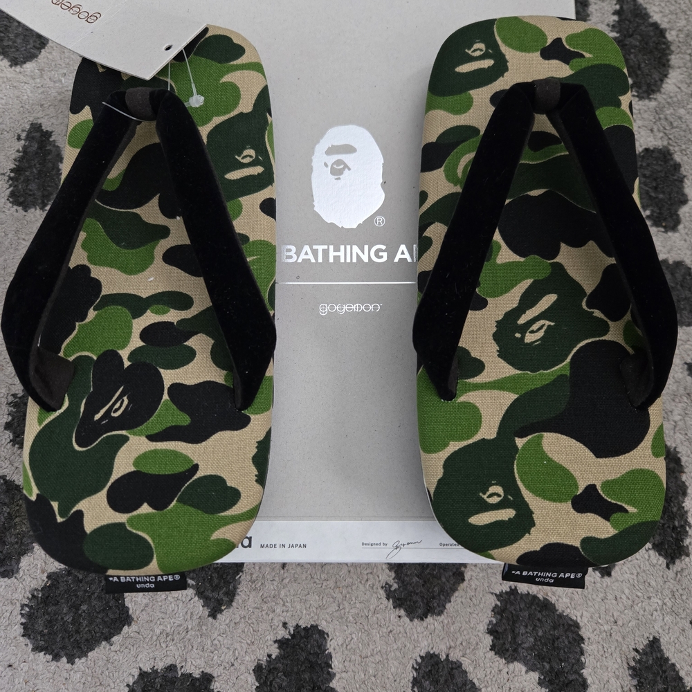 A Bathing Ape Goyemon Flip Flops